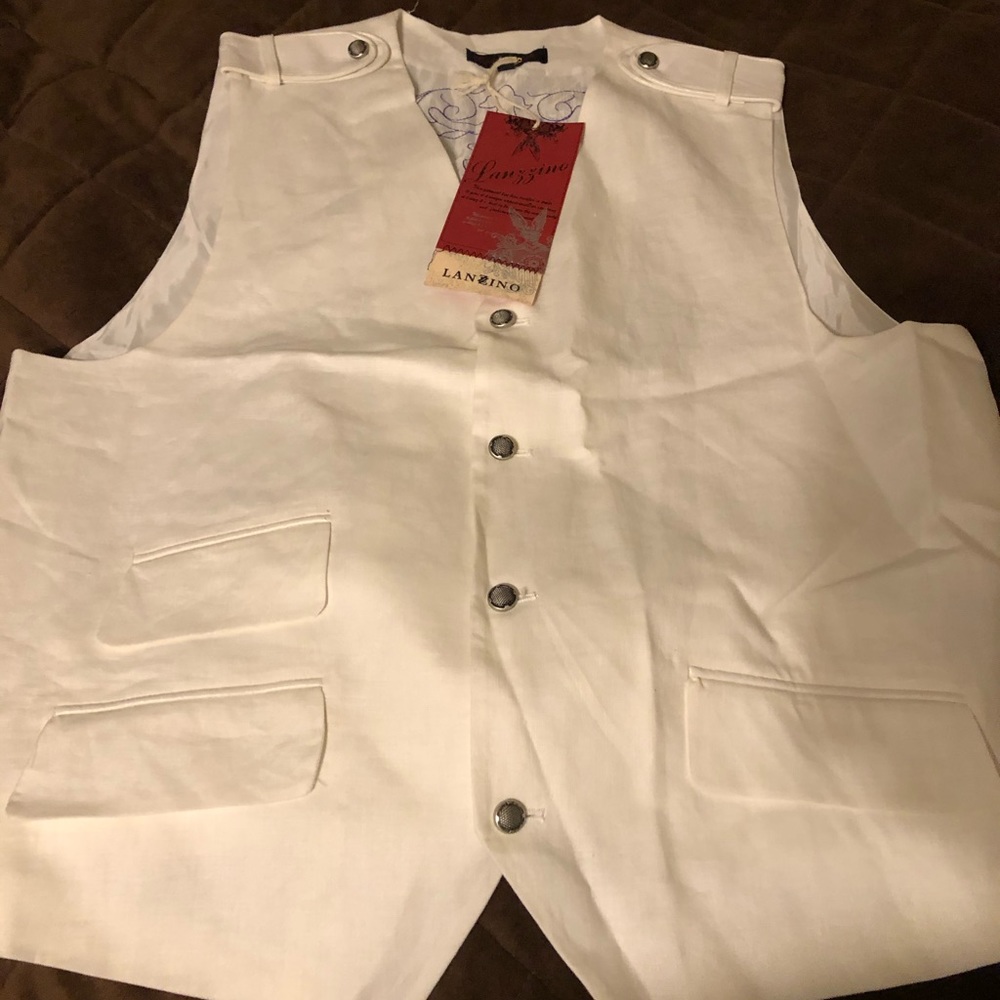 Mans LANZZINO Vest NWT